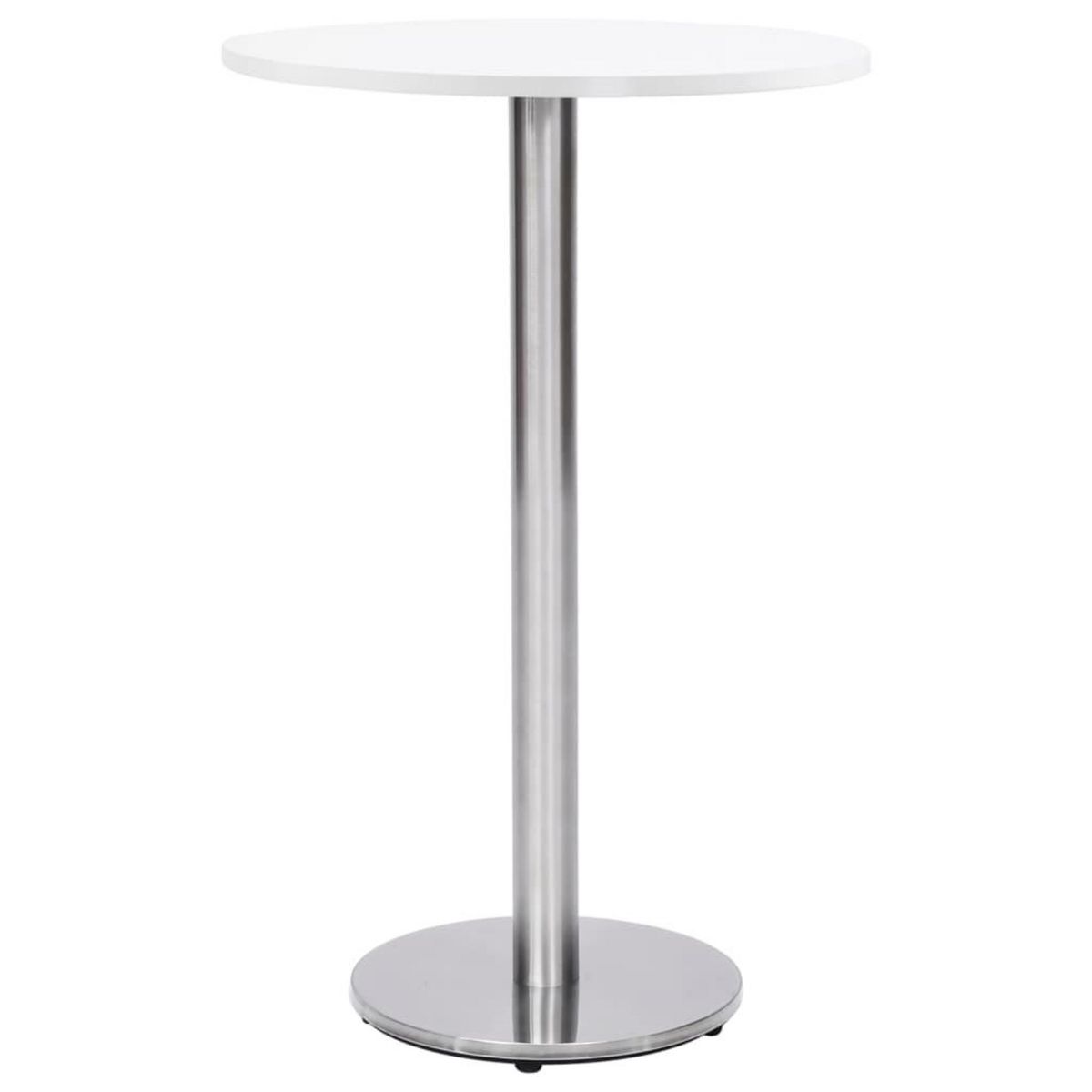 VIDAXL Pied de table de bistro Argente Ø45x107 cm Acier inoxydable