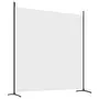VIDAXL Cloison de separation 2 panneaux Blanc 348x180 cm Tissu