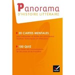 PANORAMA D'HISTOIRE LITTERAIRE. 20 CARTES MENTALES POUR MEMORISER ET REVISER LES PRINCIPAUX REPERES HISTORIQUES ET LITTERAIRES, Hatier