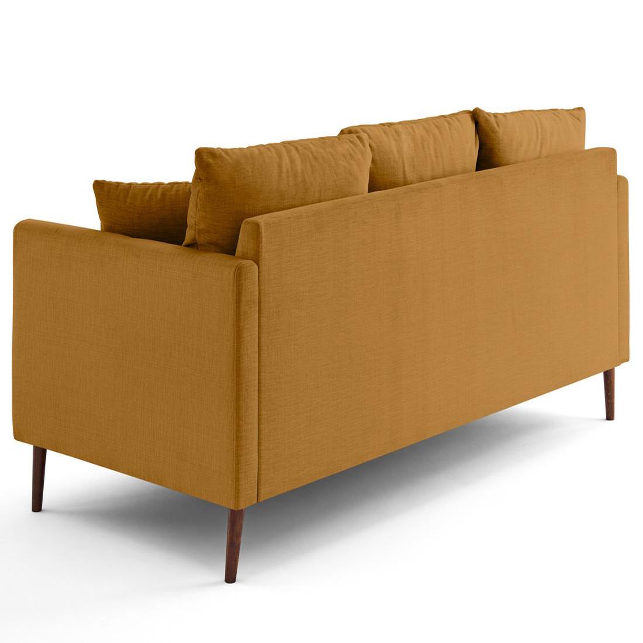 Voir la diapositive 6 : LISA DESIGN Ostrava - canapé droit 3 places en velours pieds en bois