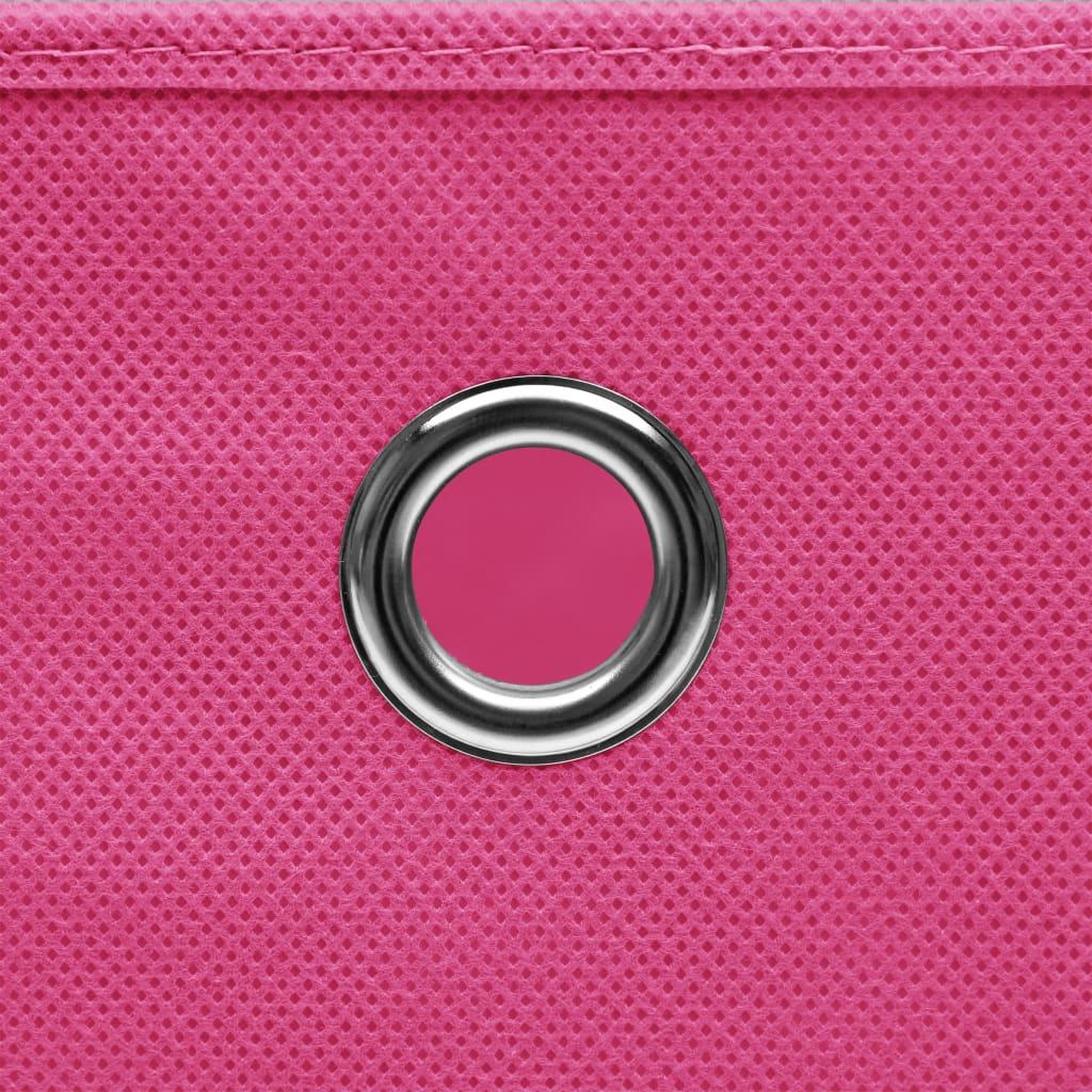 Voir la diapositive 4 : VIDAXL Boîtes de rangement 10 pcs Rose 32x32x32 cm Tissu