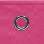 Voir la diapositive 4 : VIDAXL Boîtes de rangement 10 pcs Rose 32x32x32 cm Tissu