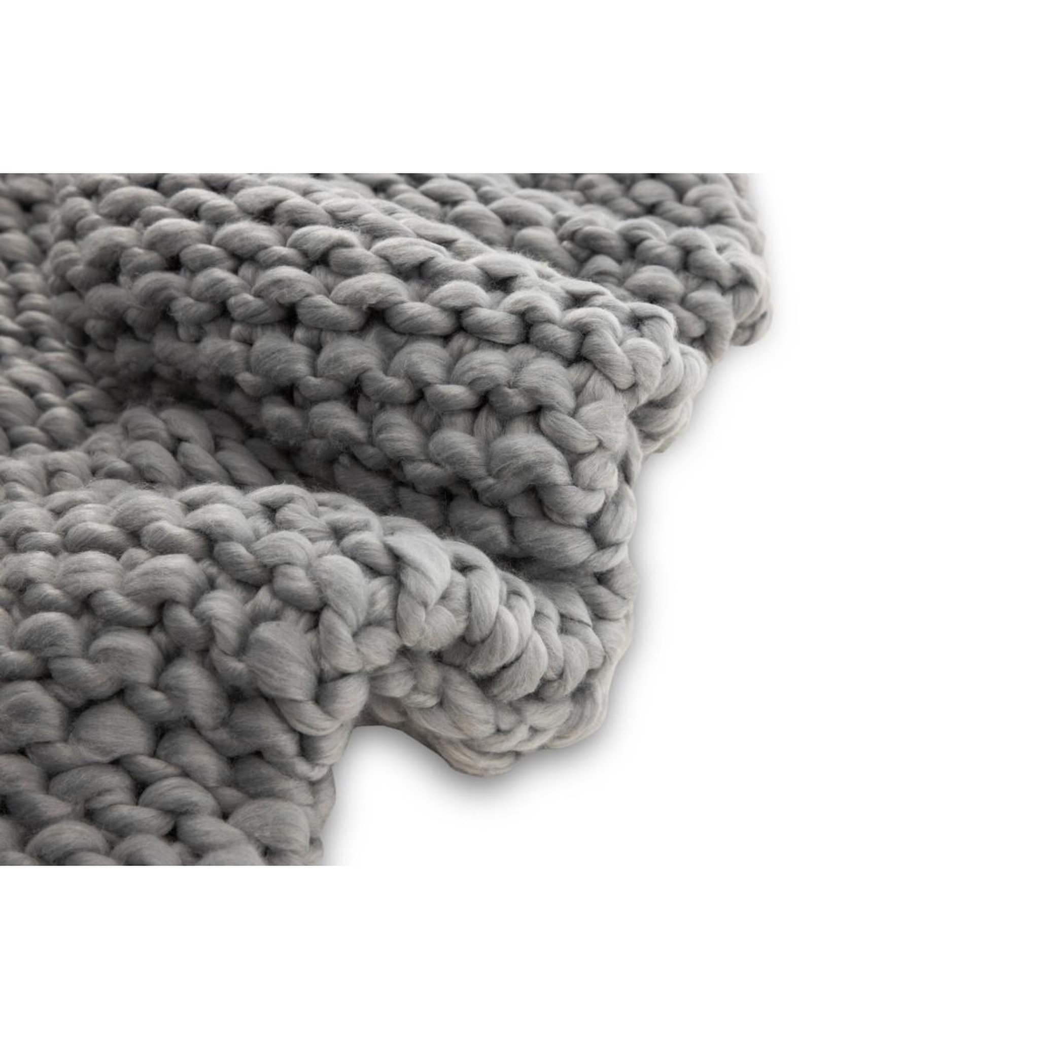 Voir la diapositive 4 : Paris Prix Plaid uni  kate  130x170cm gris clair