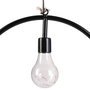 Voir la diapositive 4 : The Home Deco Factory Suspension LED décorative avec plante Garden - H. 35 cm - Noir
