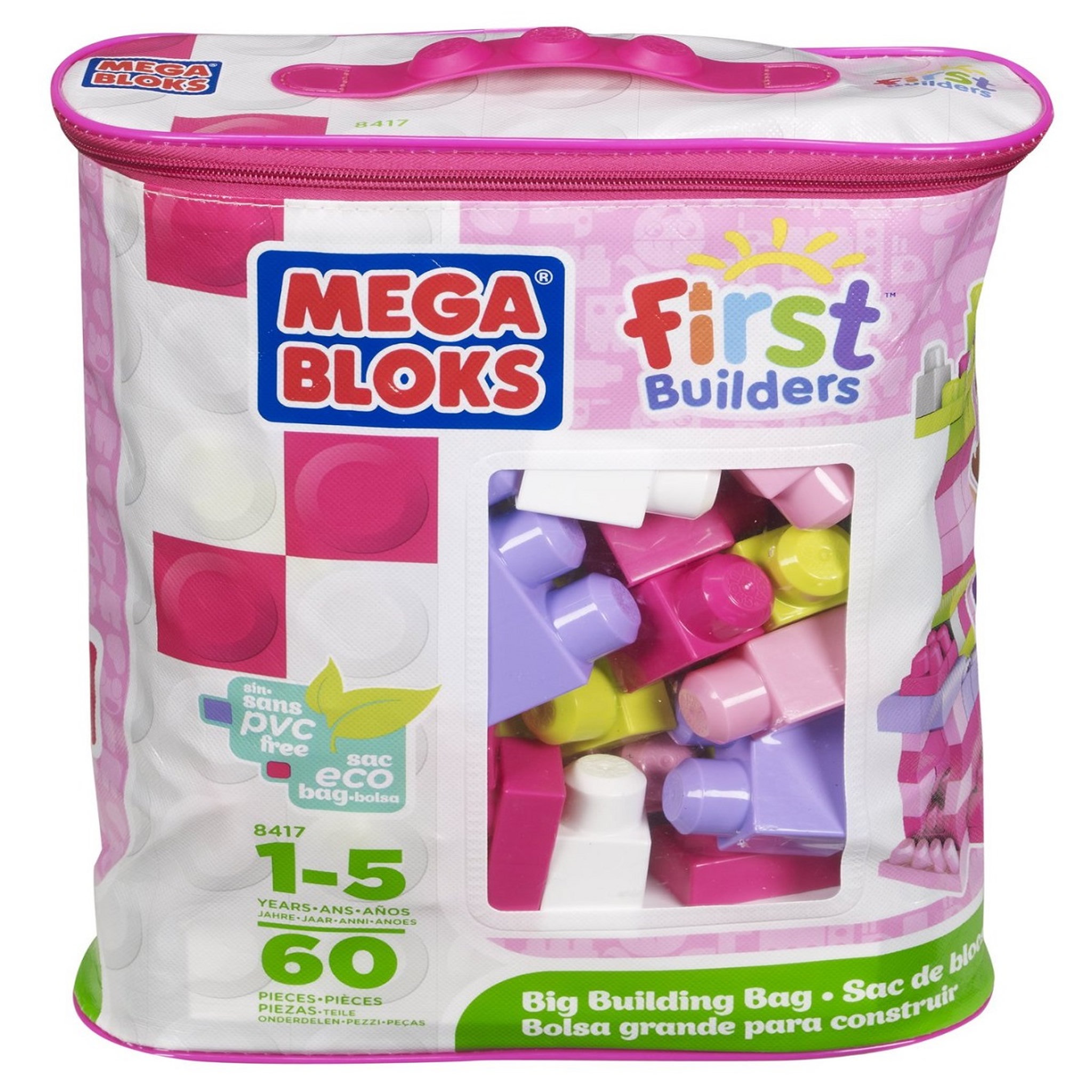MEGA Sac de blocs de construction 60 pièces