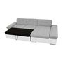 Voir la diapositive 2 : BEST MOBILIER Livio - canapé d'angle - convertible avec coffre - 4 places - style contemporain - droit