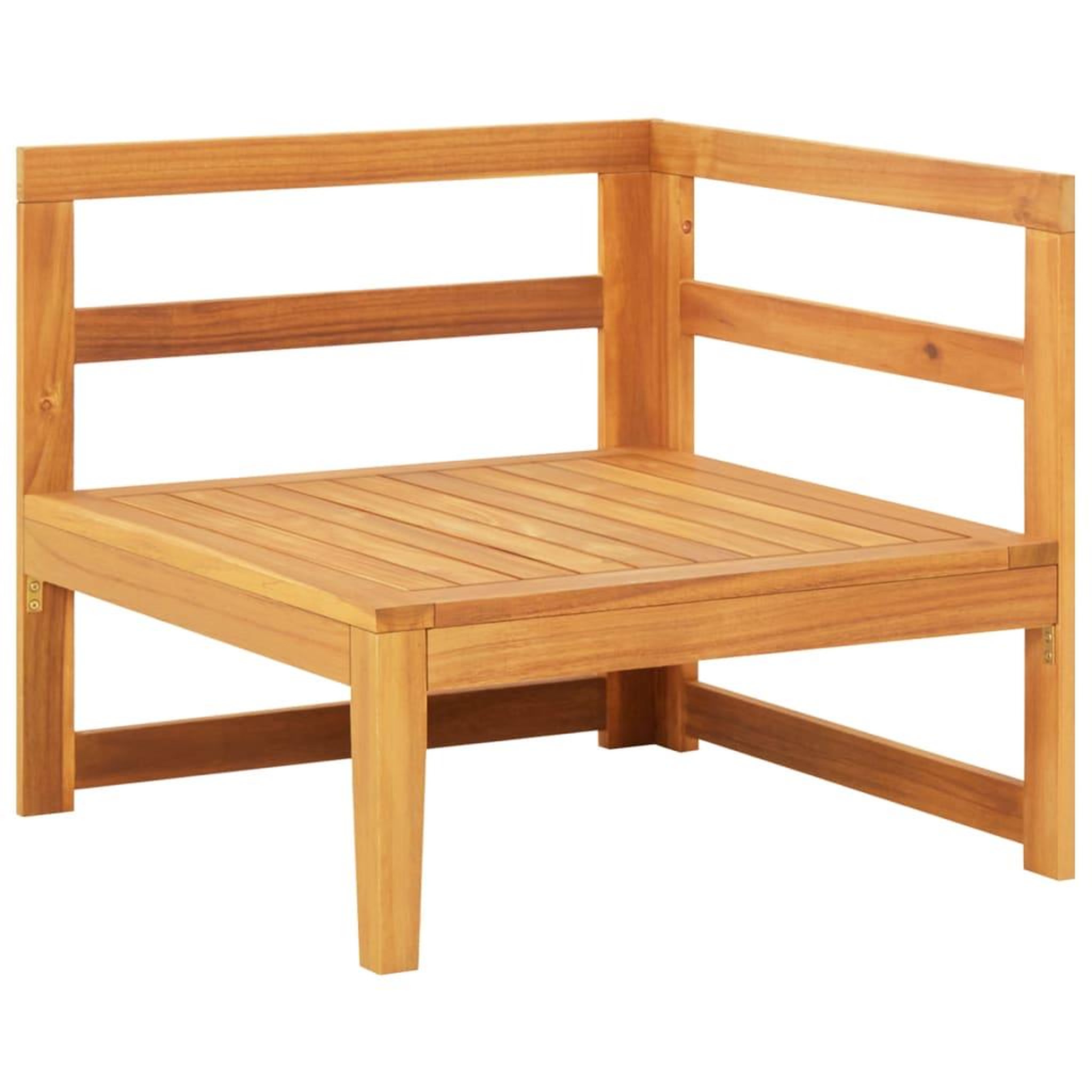 Voir la diapositive 5 : VIDAXL Canape d'angle avec coussins gris fonce Bois d'acacia solide