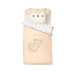 Petit Béguin Housse de couette enfant + taie d'oreiller Salsa. Coloris disponibles : Rose