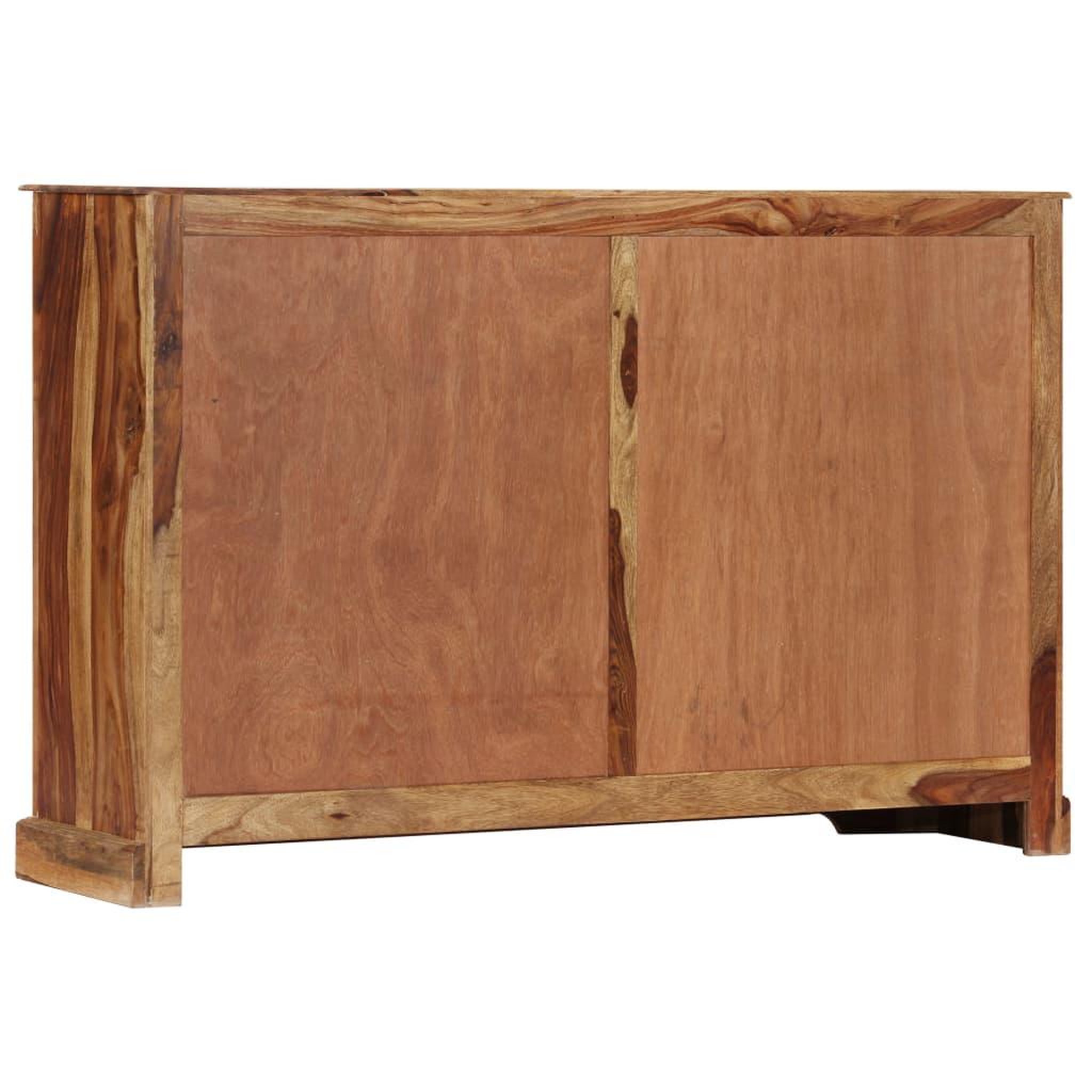 Voir la diapositive 4 : VIDAXL Armoire a chaussures 140 x 35  x 90 cm Bois massif de Sesham