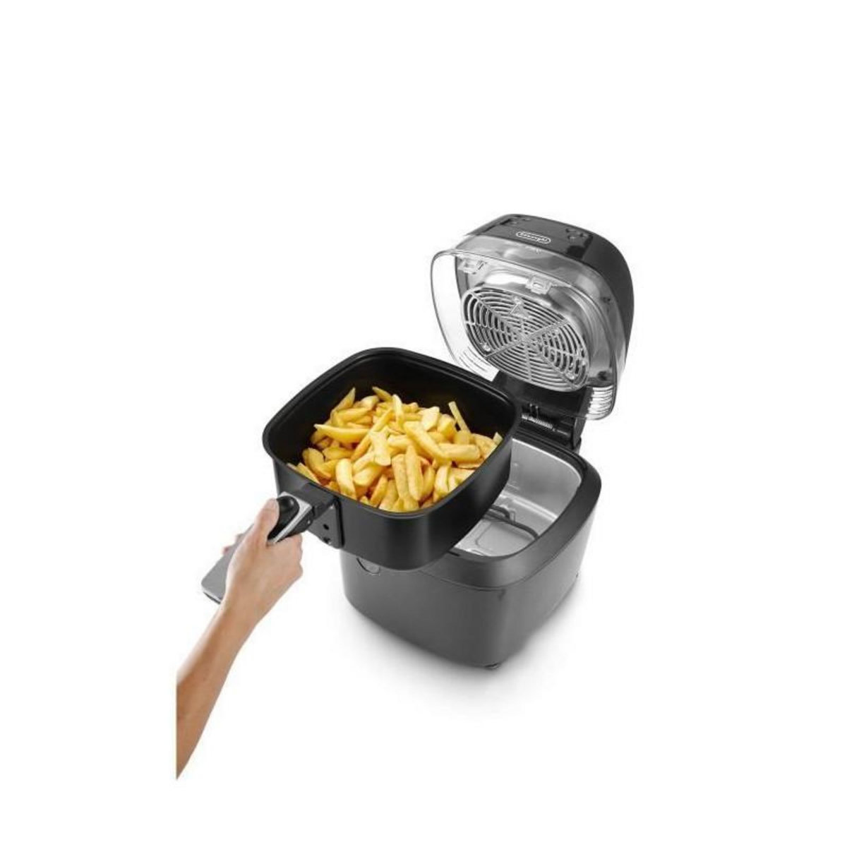 DELONGHI Friteuse Electrique sans huile Delonghi FH2394 - Capacité : 1,5kg - 1400W - Cuve anti-adhérente