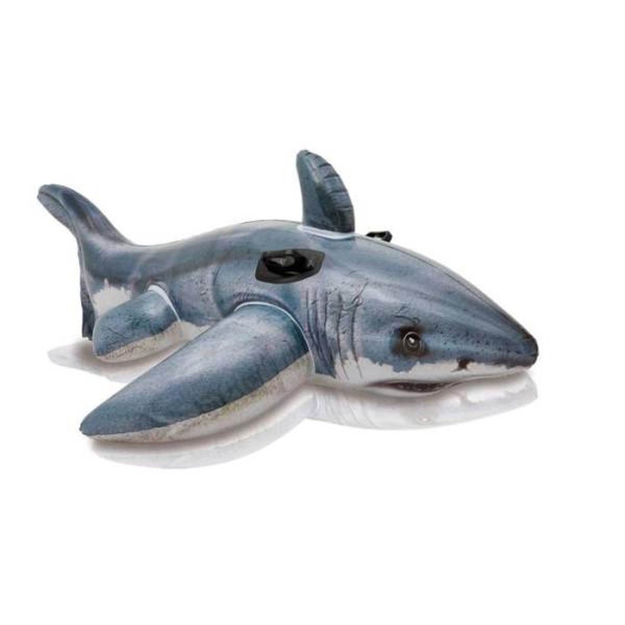 INTEX Bouée gonflable intex grand requin blanc a chevaucher - 173x107 cm - pour enfant a partir de 3 ans