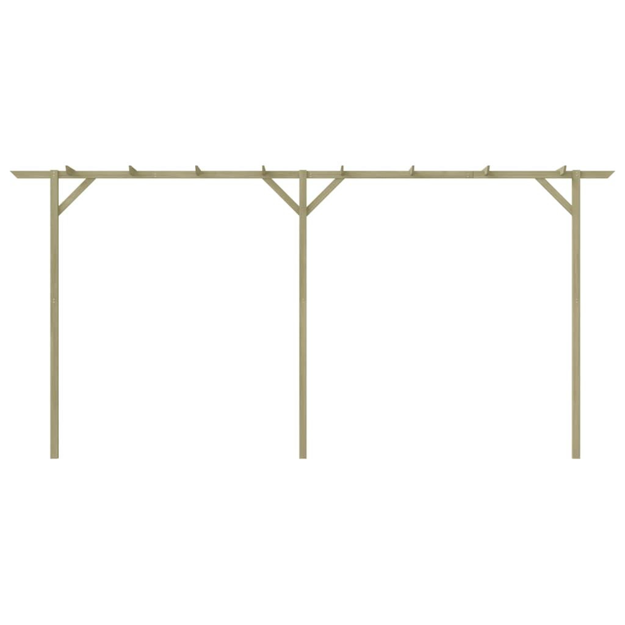 Voir la diapositive 2 : VIDAXL Pergola de jardin 410 x 40 x 203 cm Bois