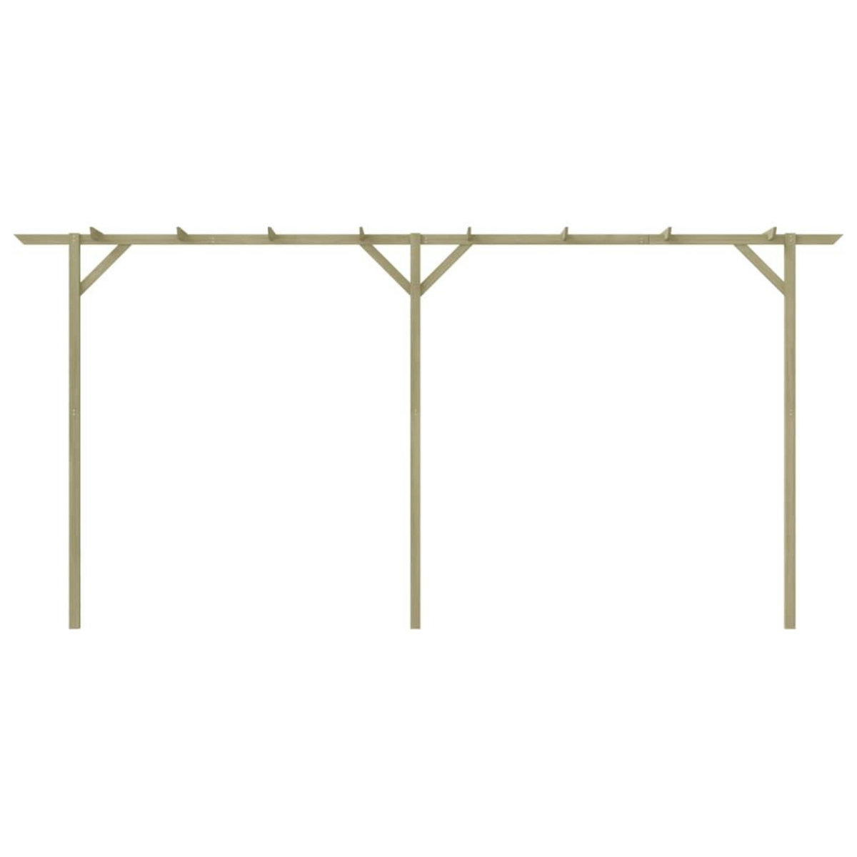 VIDAXL Pergola de jardin 410 x 40 x 203 cm Bois