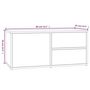 Voir la diapositive 6 : VIDAXL Meuble TV Sonoma gris 80x34x36 cm Bois d'ingenierie