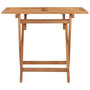 Voir la diapositive 4 : VIDAXL Ensemble a manger d'exterieur pliable 5 pcs Bois solide de teck