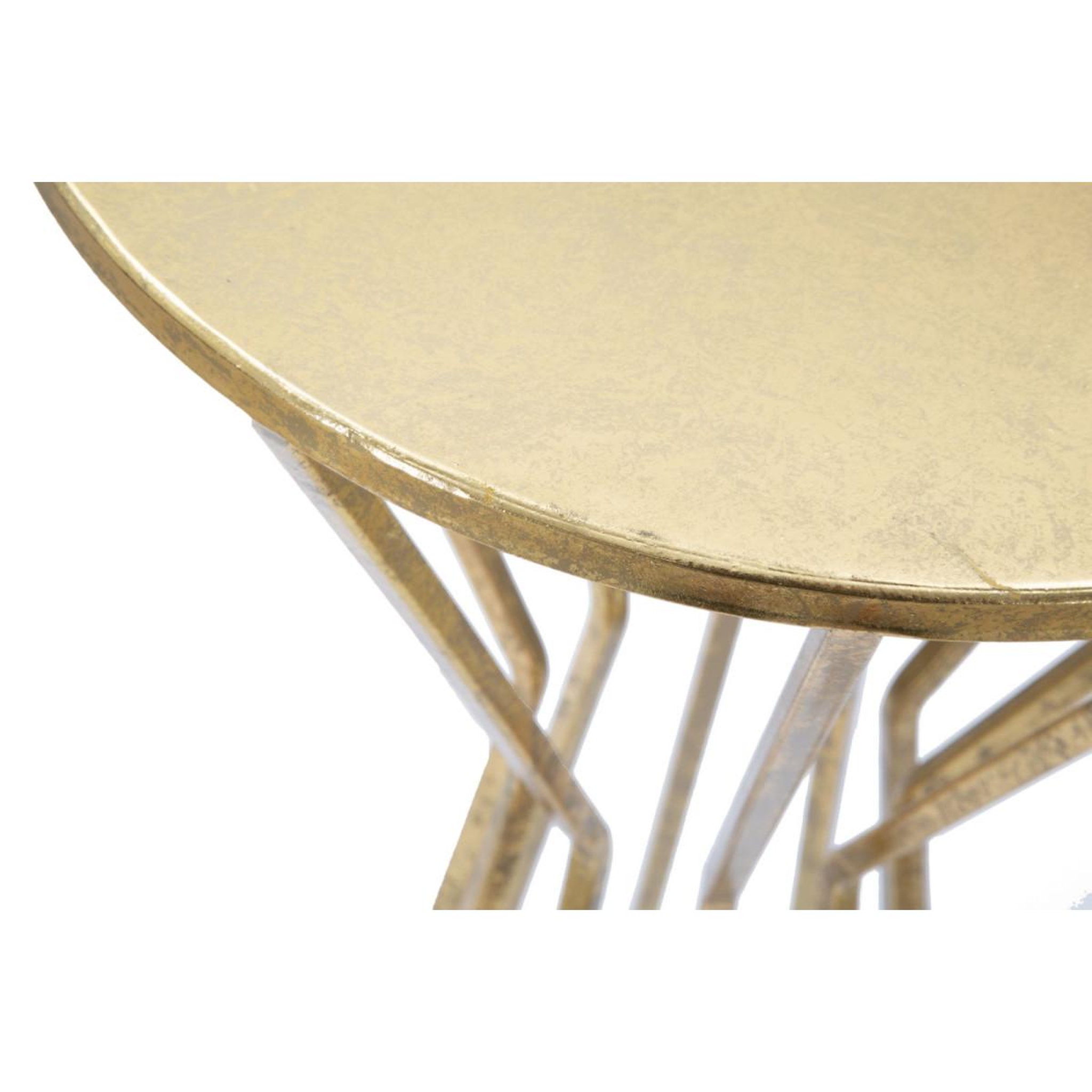 Voir la diapositive 6 : Paris Prix Table d'Appoint Design  Vienna  100cm Or