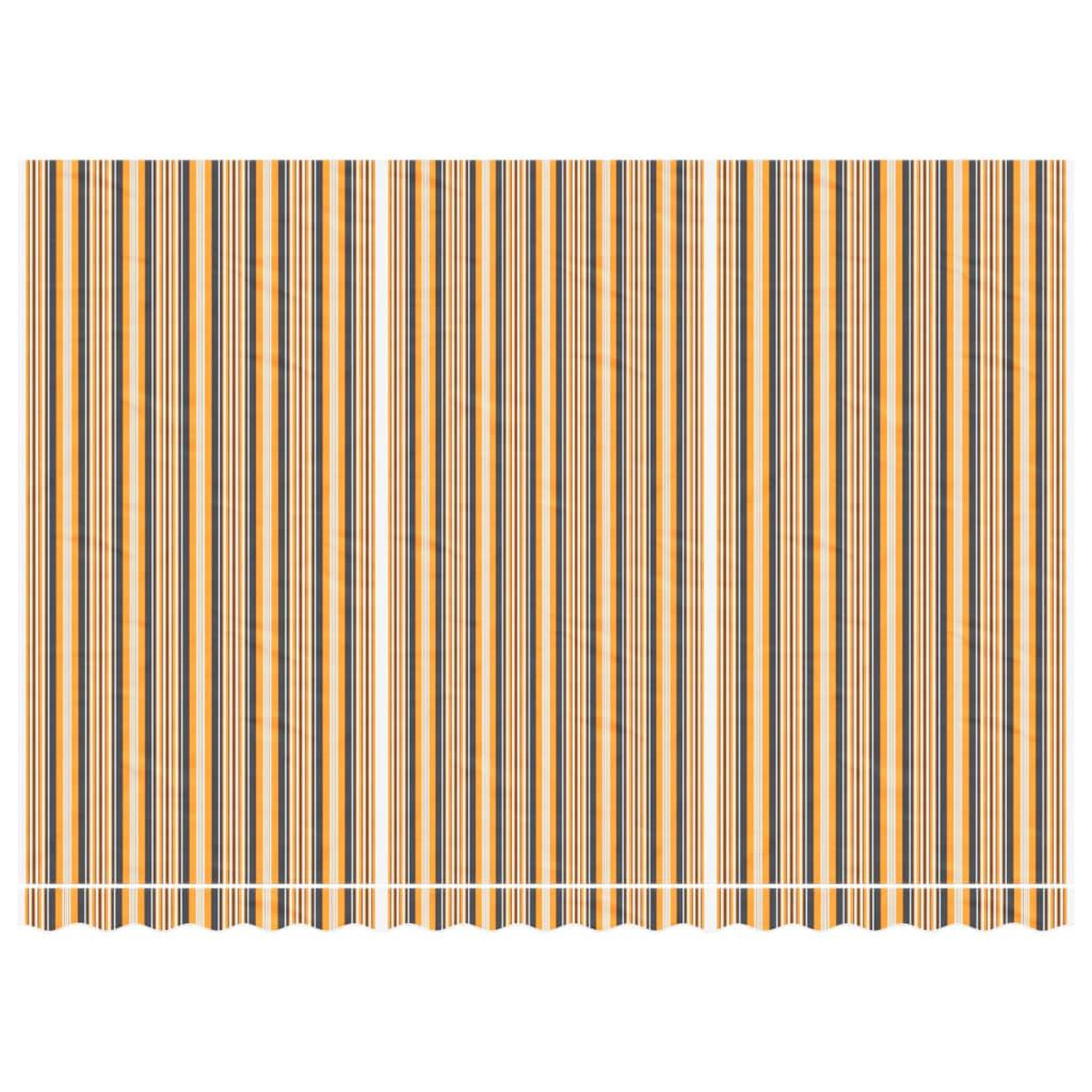 Voir la diapositive 3 : VIDAXL Tissu de remplacement pour auvent rayures multicolores 4,5x3 m