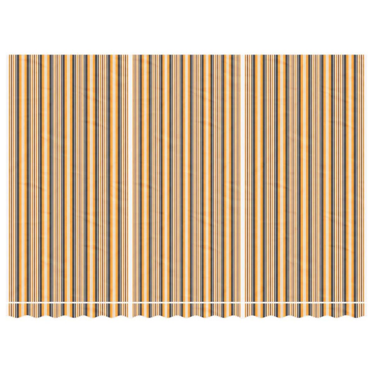 VIDAXL Tissu de remplacement pour auvent rayures multicolores 4,5x3 m