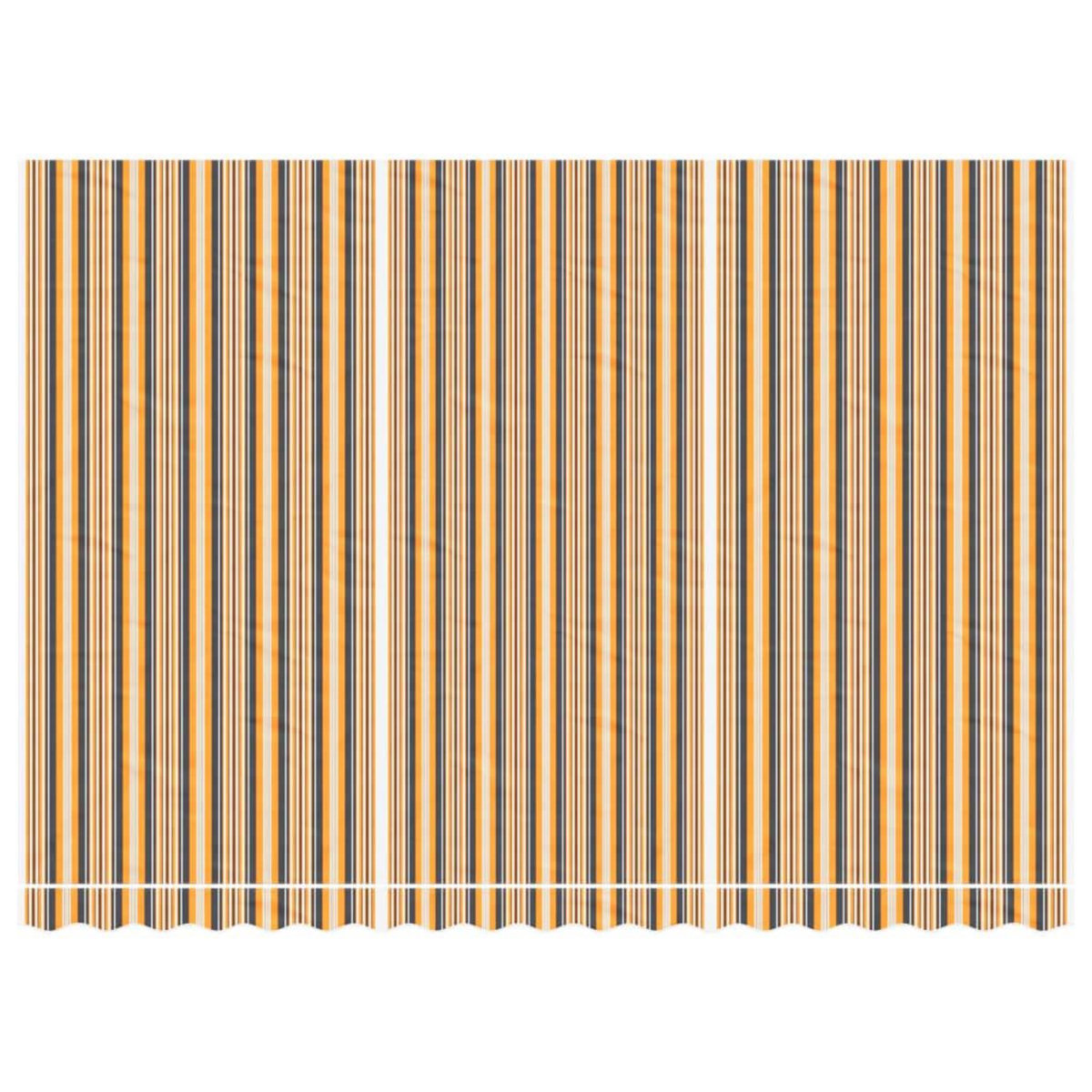 VIDAXL Tissu de remplacement pour auvent rayures multicolores 4,5x3 m