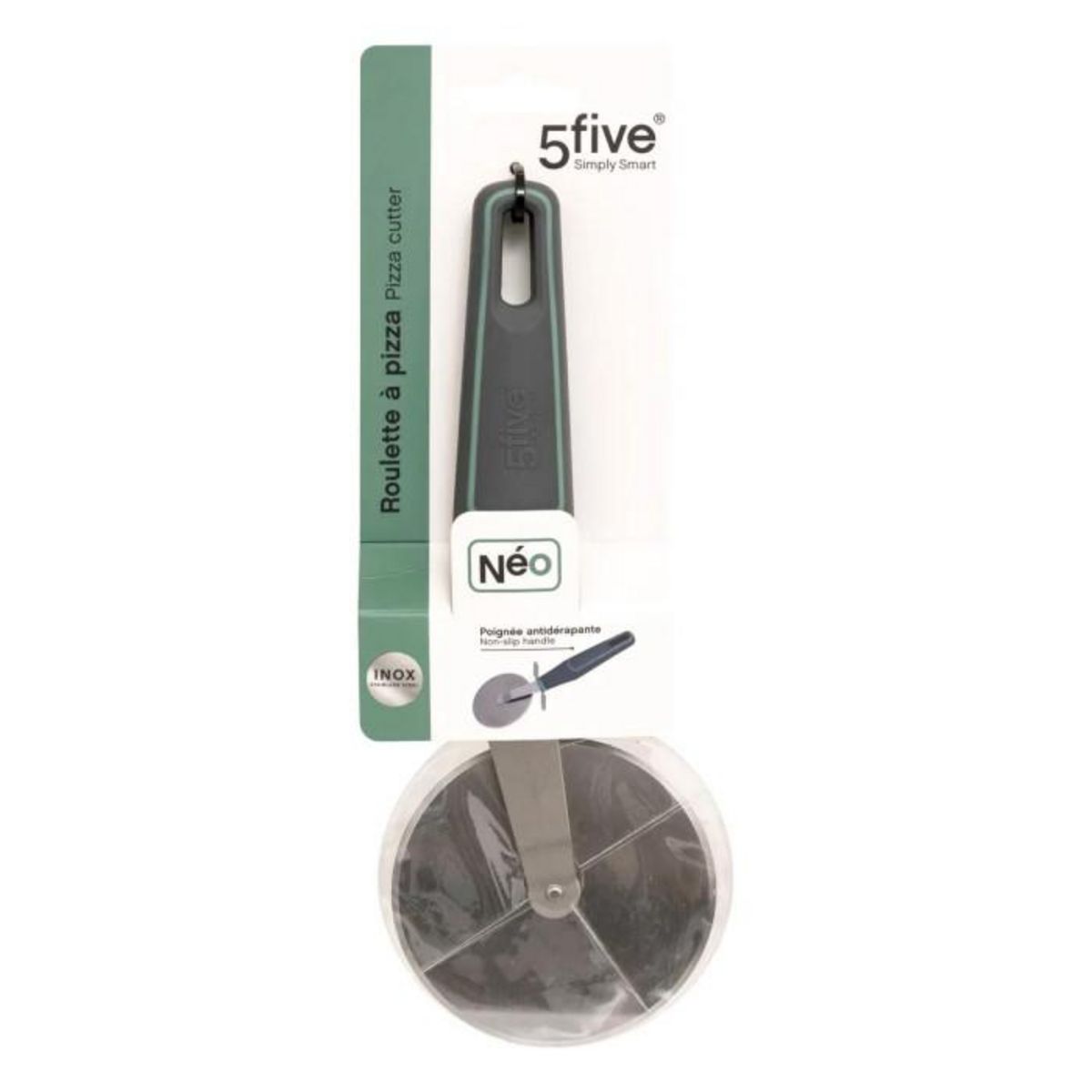 FIVE Roulette à Pizza en Inox  Néo 2  23cm Gris