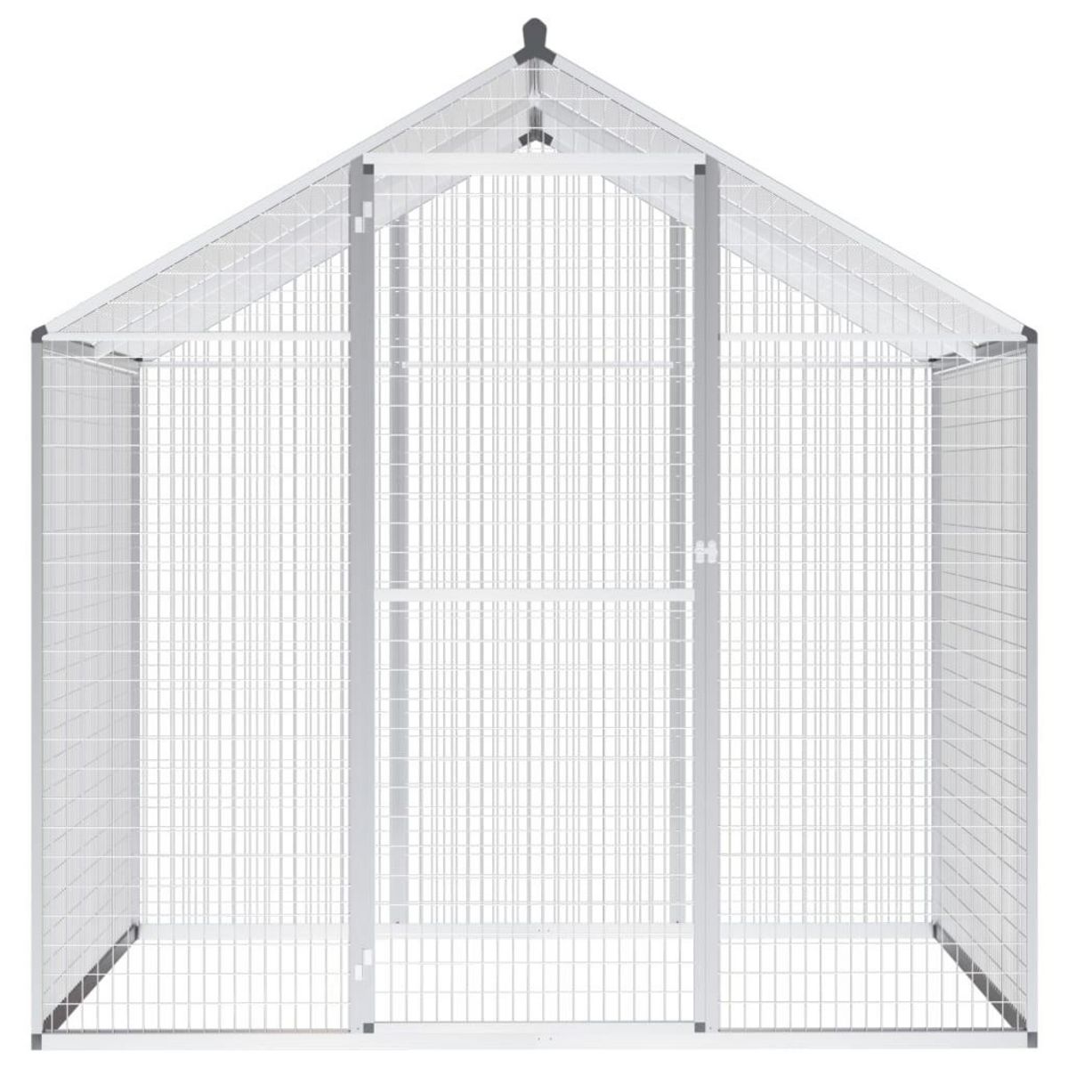VIDAXL Voliere d'exterieur Aluminium 178 x 122 x 194 cm