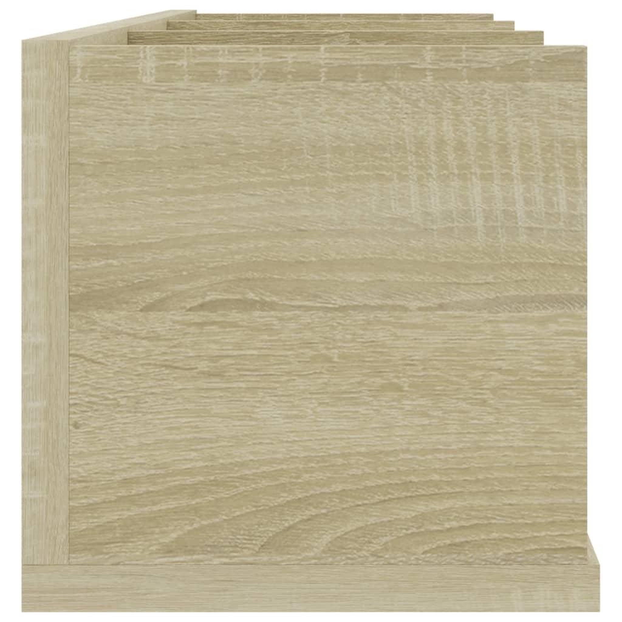 Voir la diapositive 5 : VIDAXL Etagere murale a CD Chene sonoma 75x18x18 cm Bois d'ingenierie
