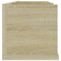 Voir la diapositive 5 : VIDAXL Etagere murale a CD Chene sonoma 75x18x18 cm Bois d'ingenierie