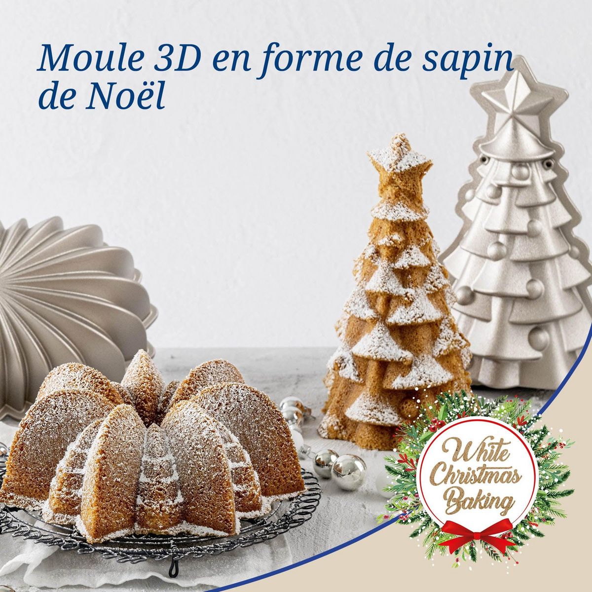 DR.OETKER Moule à gâteaux original en forme de sapin de noël 17 x 7,5 cm Dr.Oetker Christmas