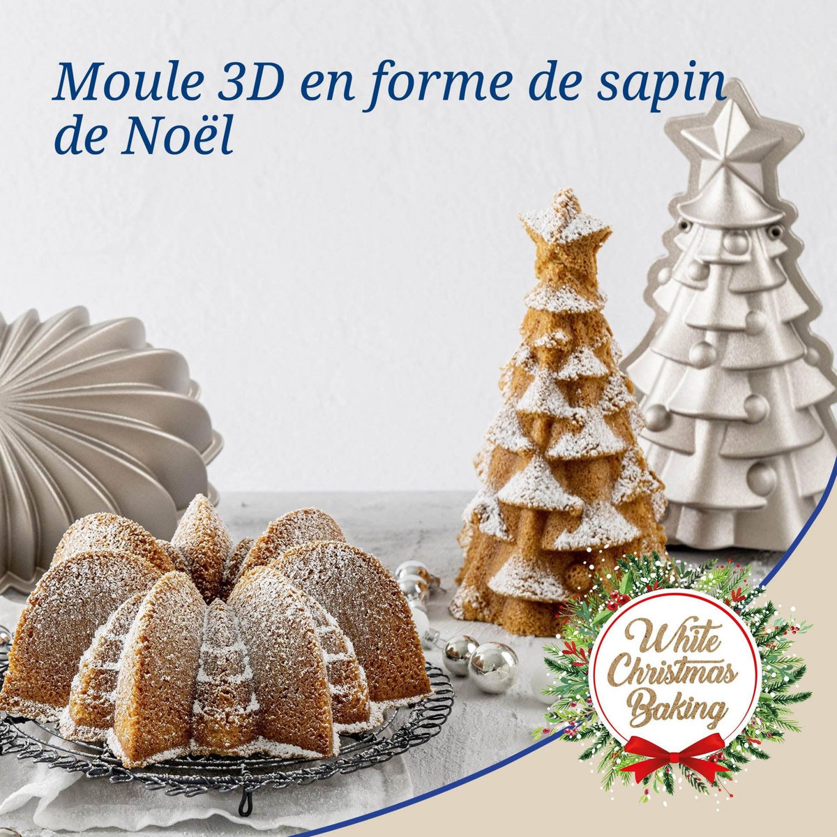 DR.OETKER Moule à gâteaux original en forme de sapin de noël 17 x 7,5 cm Dr.Oetker Christmas