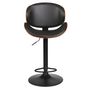 Voir la diapositive 2 : Paris Prix Chaise de Bar Rétro Design  Nash  97-118cm Noir