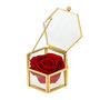 Voir la diapositive 1 : SC CRYSTAL Coffret en verre décoré d'une rose éternelle - stabilisée