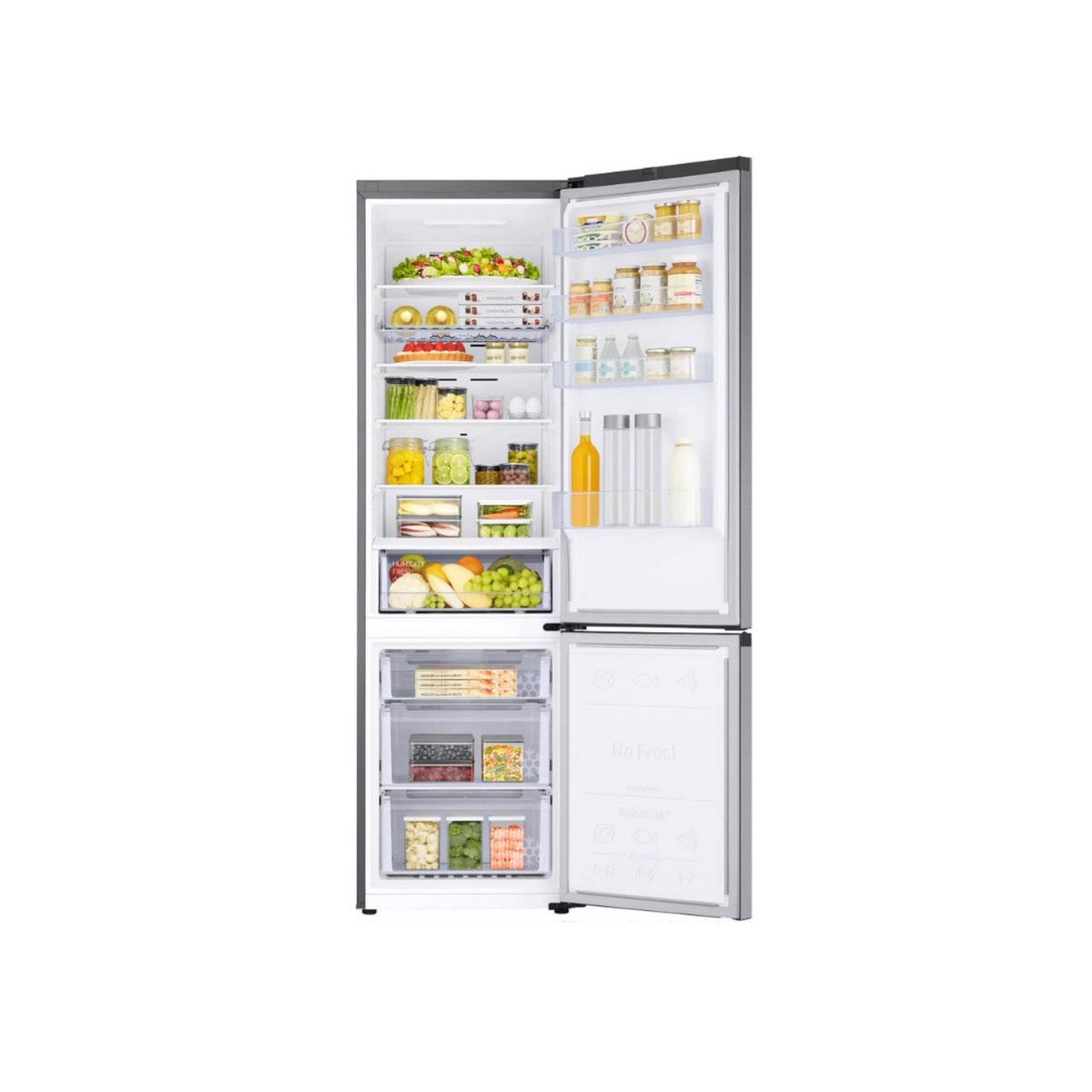 Voir la diapositive 4 : Samsung Réfrigérateur combiné 60cm 390l ventilé inox - rl38c602dsa