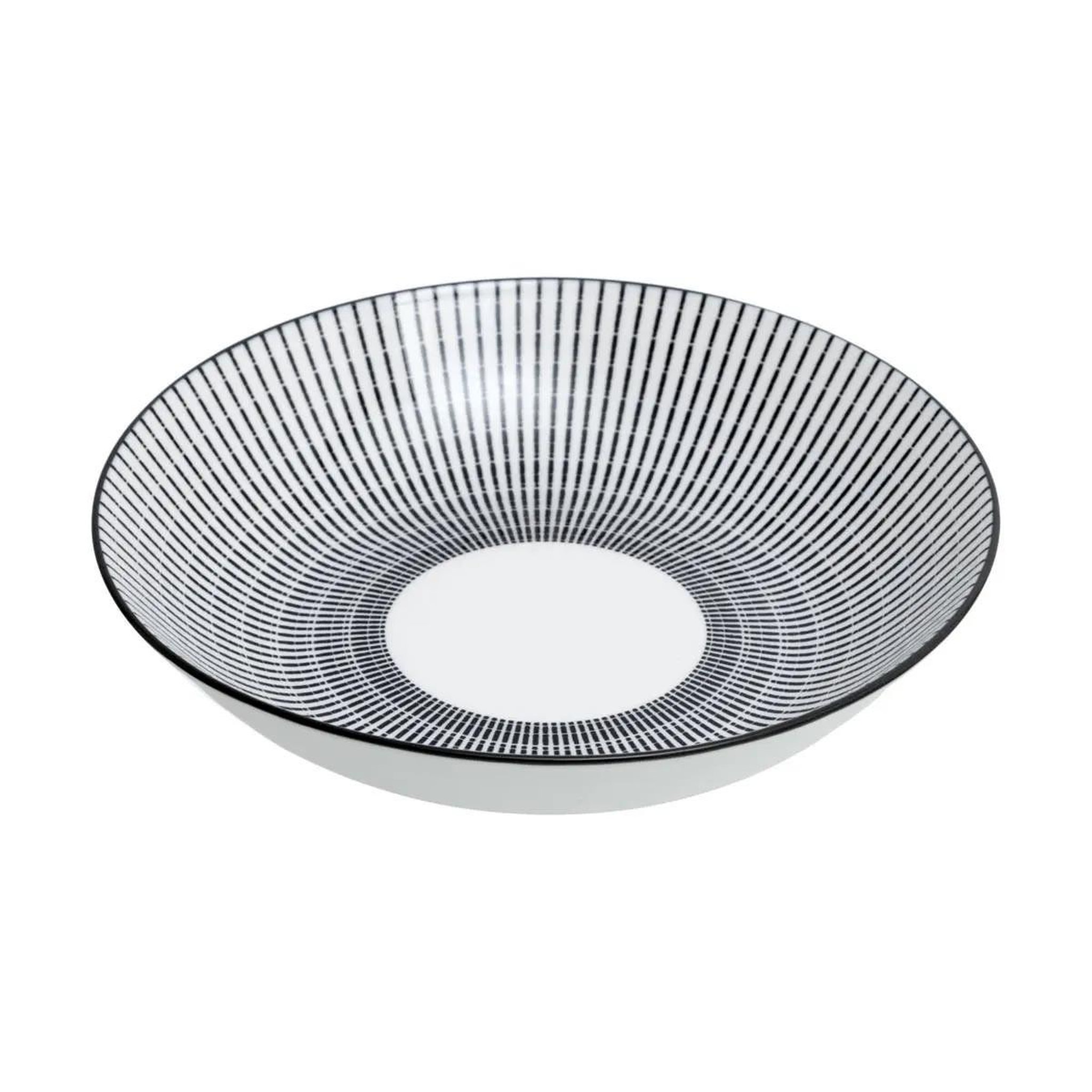 Voir la diapositive 2 : SECRET DE GOURMET Lot de 6 assiettes creuses porcelaine  lunis  20cm noir