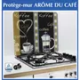 Wenko 2 Couvres-plaques multi-usage Arome du café - 56 x 50 cm - Multicolore