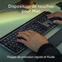Voir la diapositive 2 : Logitech Clavier sans fil MX Keys S for Mac Gris Pale