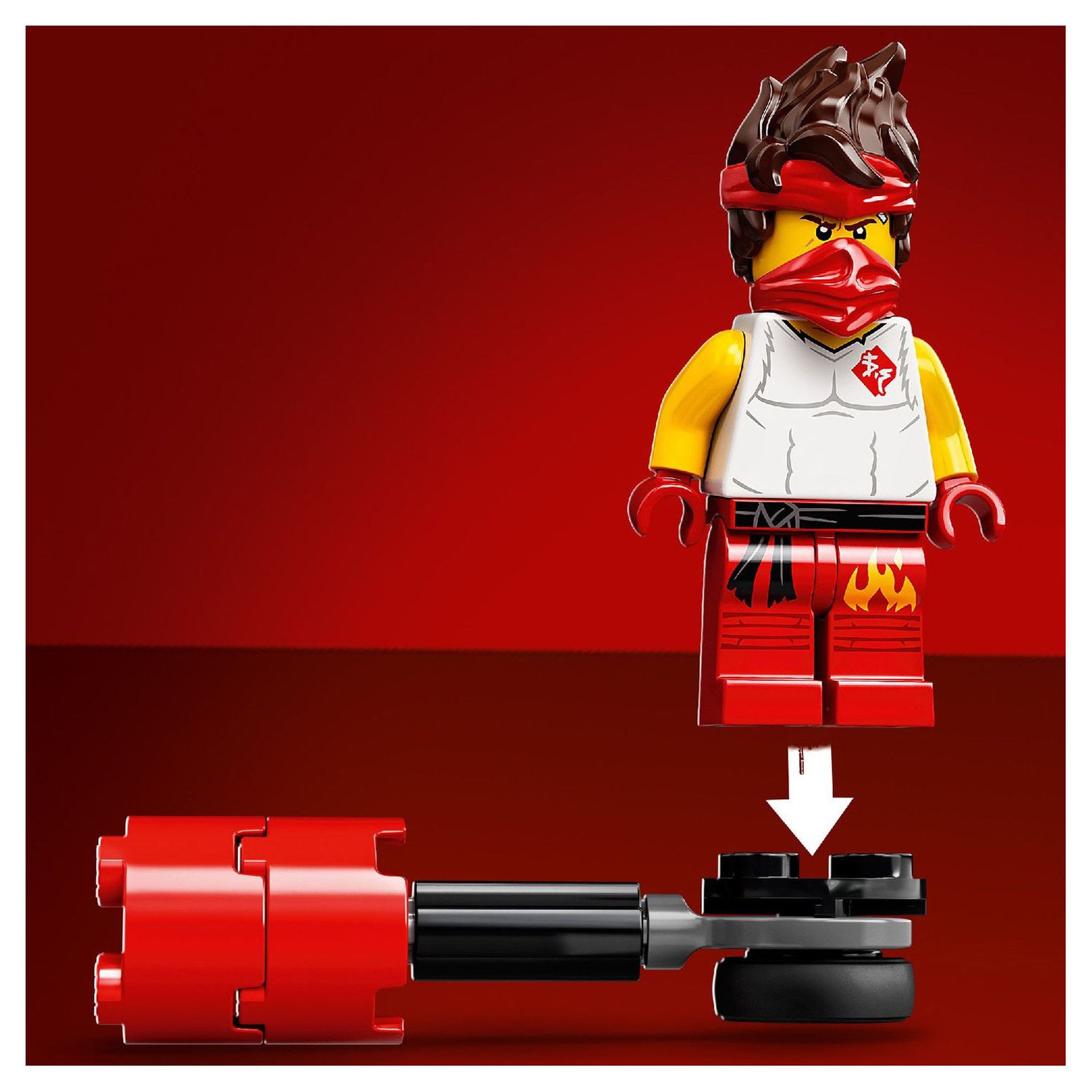 Voir la diapositive 5 : LEGO NINJAGO 71730 Kai contre Skulkin jeu ninja