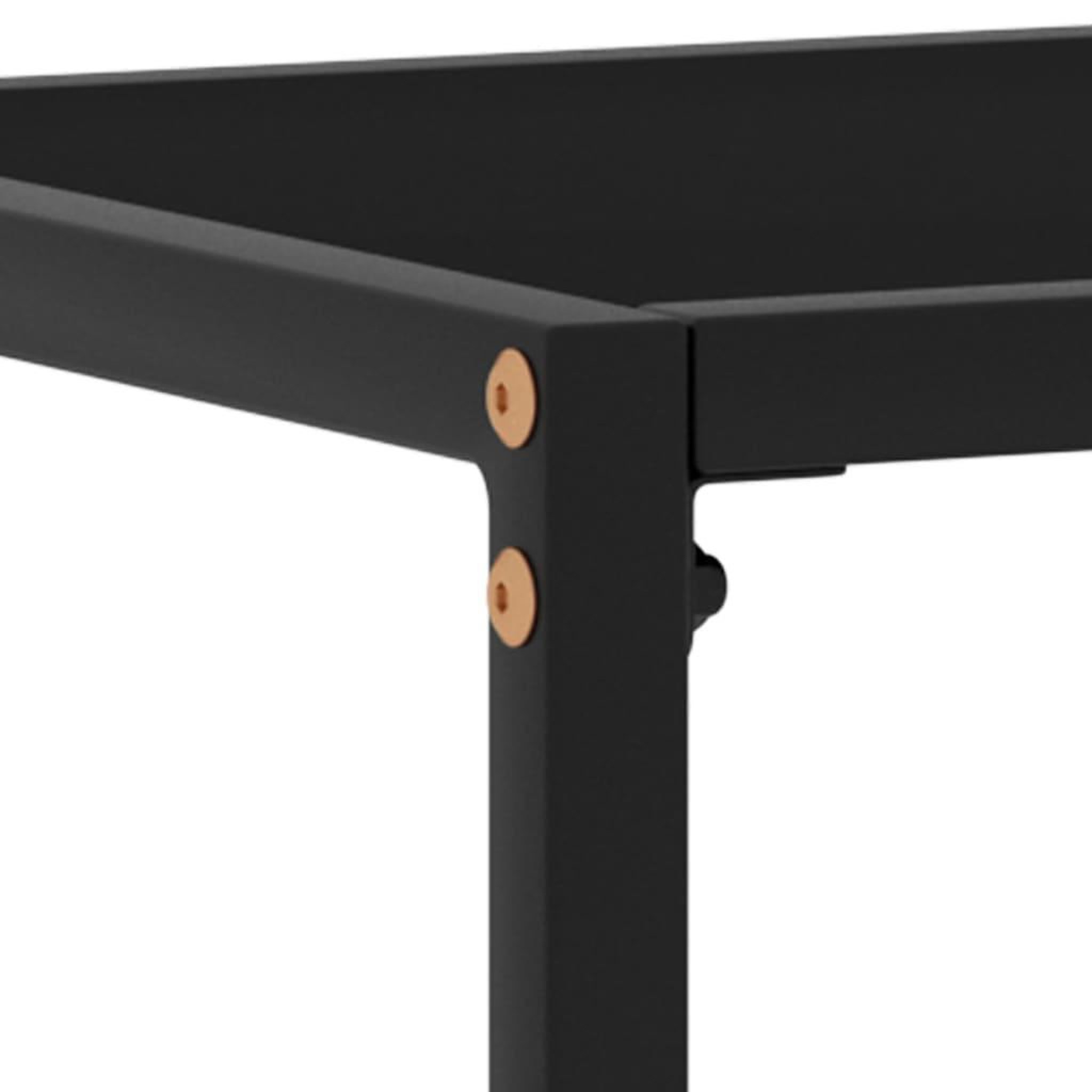Voir la diapositive 5 : VIDAXL Table console Noir 80x35x75 cm Verre trempe