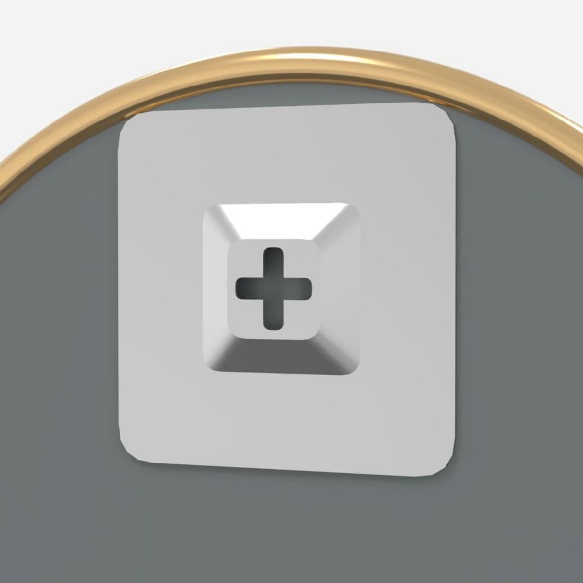 VIDAXL Miroir mural Dore Ø 40 cm Rond