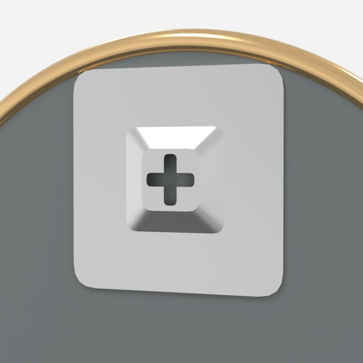 VIDAXL Miroir mural Dore Ø 40 cm Rond