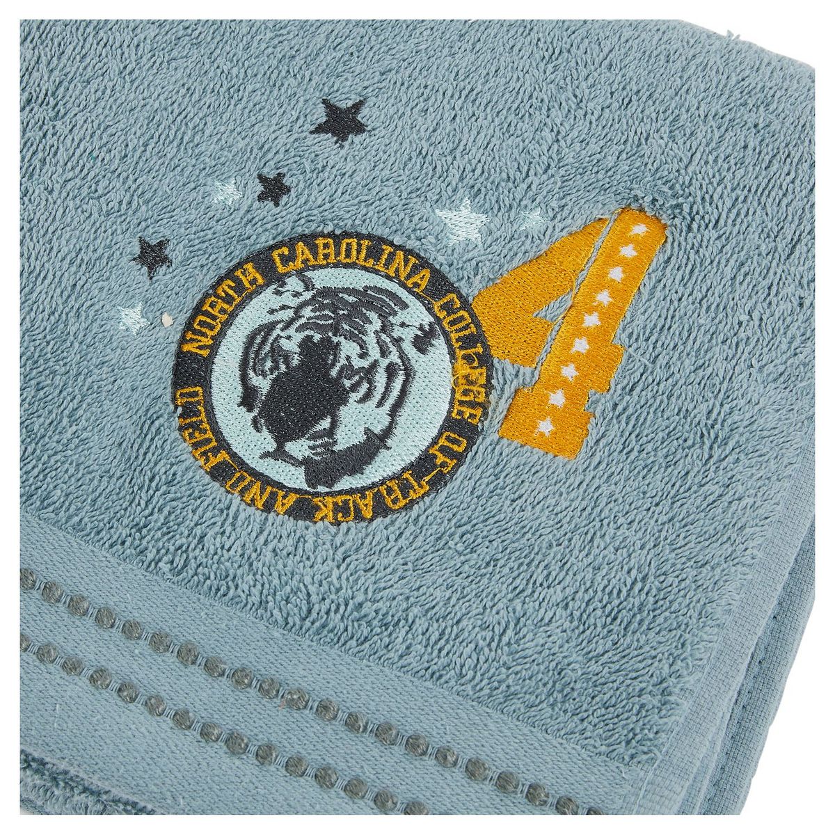 ACTUEL Serviette de toilette enfant fantaisie en coton SLATE