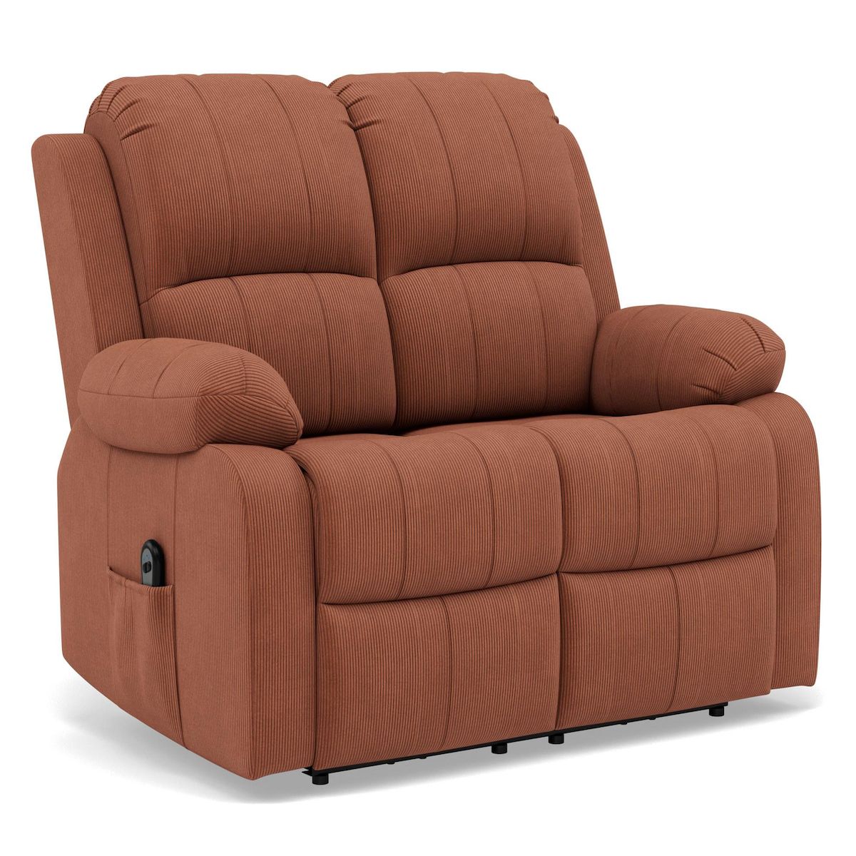 BEST MOBILIER Armand - canapé 2 places relax électrique en velours côtelé