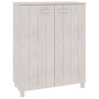 Voir la diapositive 2 : VIDAXL Armoire a chaussures HAMAR Blanc 85x40x108 cm Bois de pin