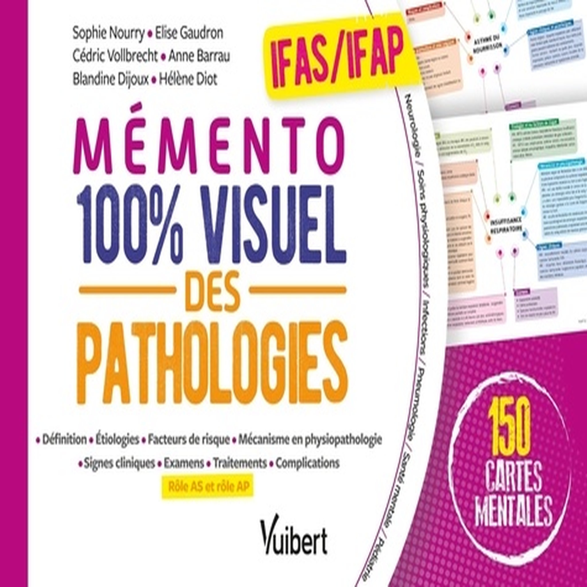 MEMENTO 100% VISUEL DES PATHOLOGIES IFAS/ IFAP. 150 CARTES MENTALES, Nourry Sophie