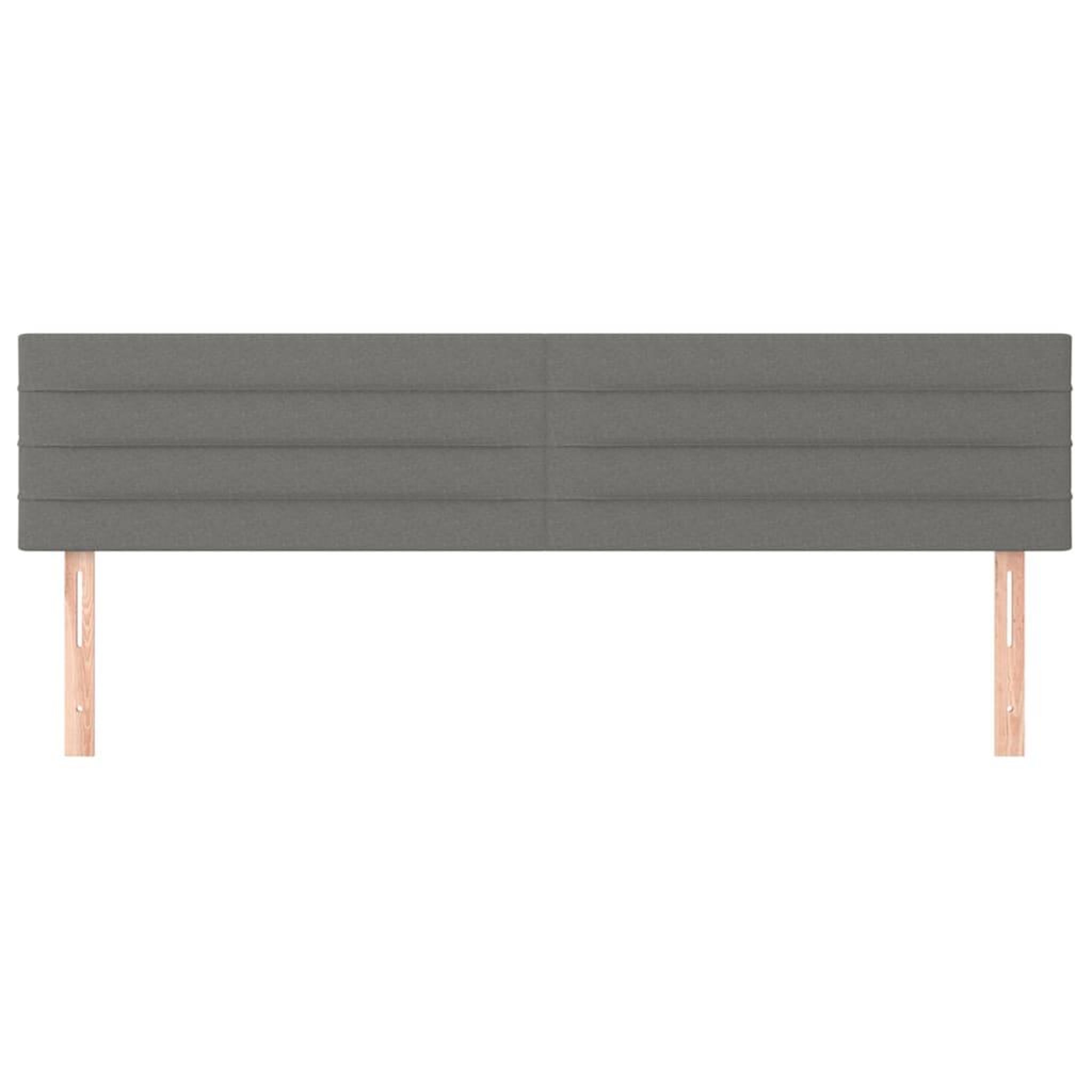 Voir la diapositive 3 : VIDAXL Tetes de lit 2 pcs Gris fonce 100x5x78/88 cm Tissu