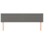 Voir la diapositive 3 : VIDAXL Tetes de lit 2 pcs Gris fonce 100x5x78/88 cm Tissu