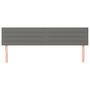 Voir la diapositive 3 : VIDAXL Tetes de lit 2 pcs Gris fonce 100x5x78/88 cm Tissu