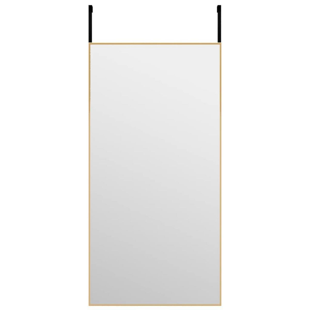 VIDAXL Miroir de porte Dore 40x80 cm Verre et aluminium