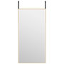 Voir la diapositive 2 : VIDAXL Miroir de porte Dore 40x80 cm Verre et aluminium