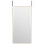 Voir la diapositive 2 : VIDAXL Miroir de porte Dore 40x80 cm Verre et aluminium