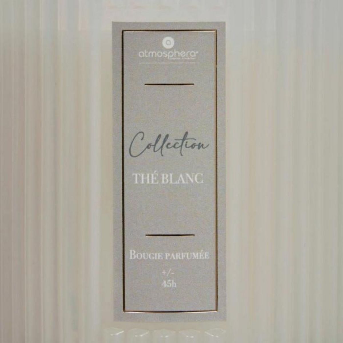 ATMOSPHERA Bougie Parfumée en Verre  Albie  290g Thé Blanc